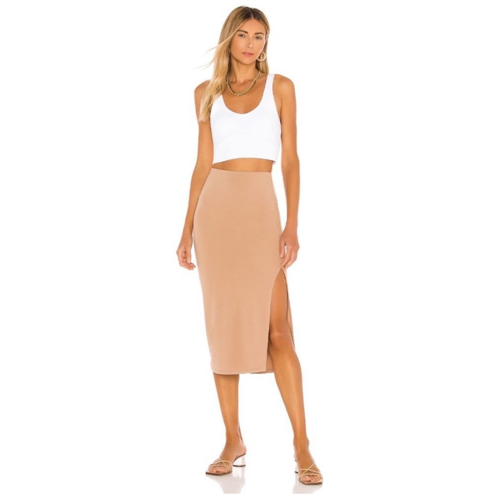 Lovers and Friends Aubrey Midi Skirt in Nude Size Medium